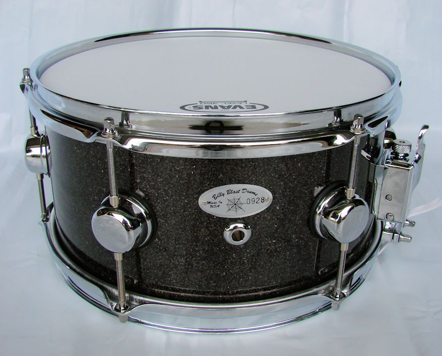 12x6 Black Glitter Snare Drum